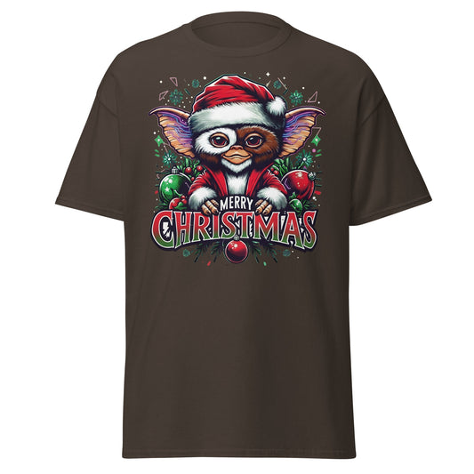 Merry Christmas Gremlin T-Shirt - Dark Chocolate - T-Shirts Online