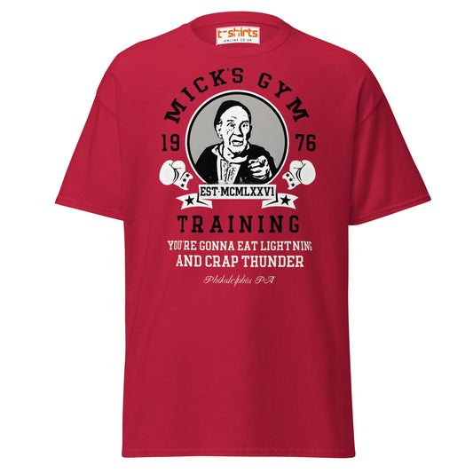 Mick’s Gym T-Shirt - Cardinal - T-Shirts Online