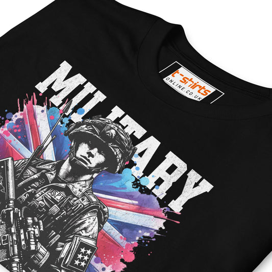 Military Army Soldier T-Shirt | Armed Forces Tee - Black - T-Shirts Online