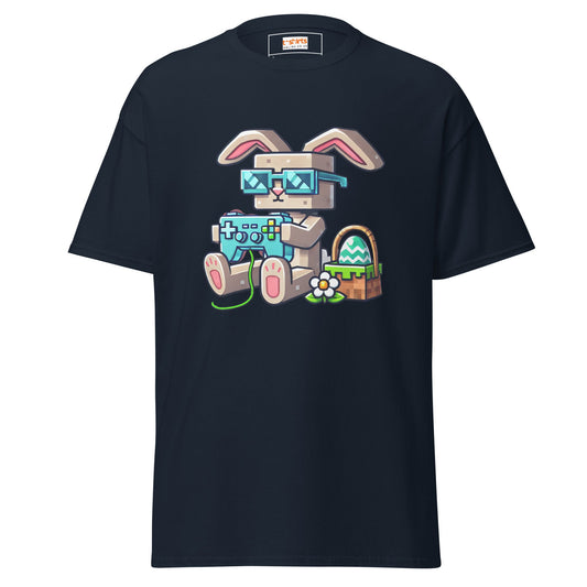 Minecraft Bunny | Easter Gaming T-Shirt - Navy - T-Shirts Online