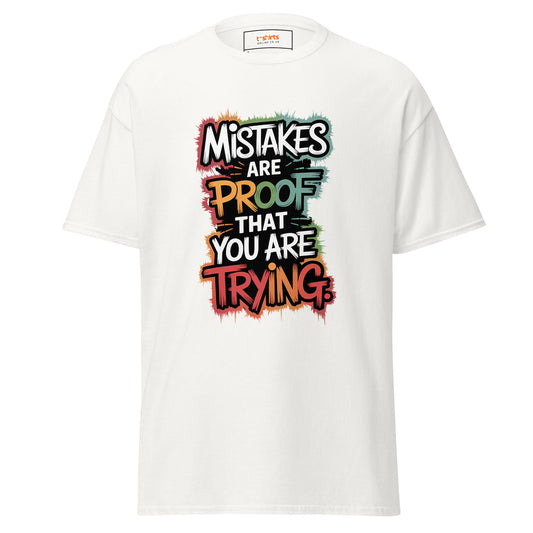 Mistakes | Motivational T Shirt - White - T-Shirts Online