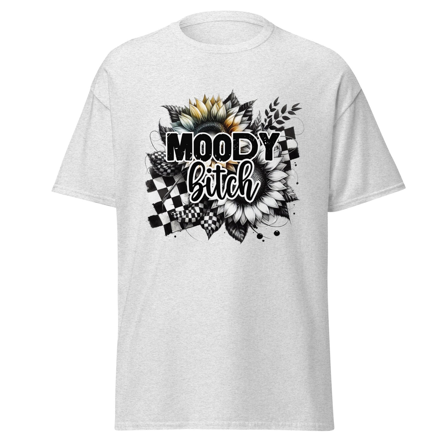 Moody Bitch | Adult T-Shirt - Ash - T-Shirts Online