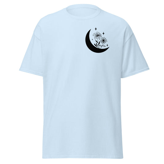 Moon Flowers | Women's T-Shirt - Light Blue - T-Shirts Online