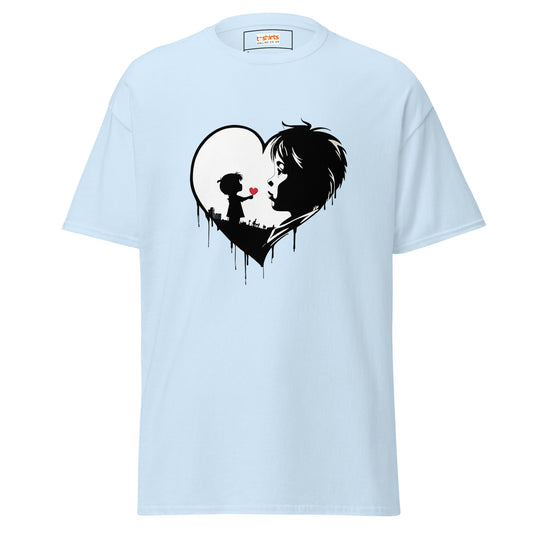 Mothers Love | Banksy Inspired T-Shirt - Light Blue - T-Shirts Online