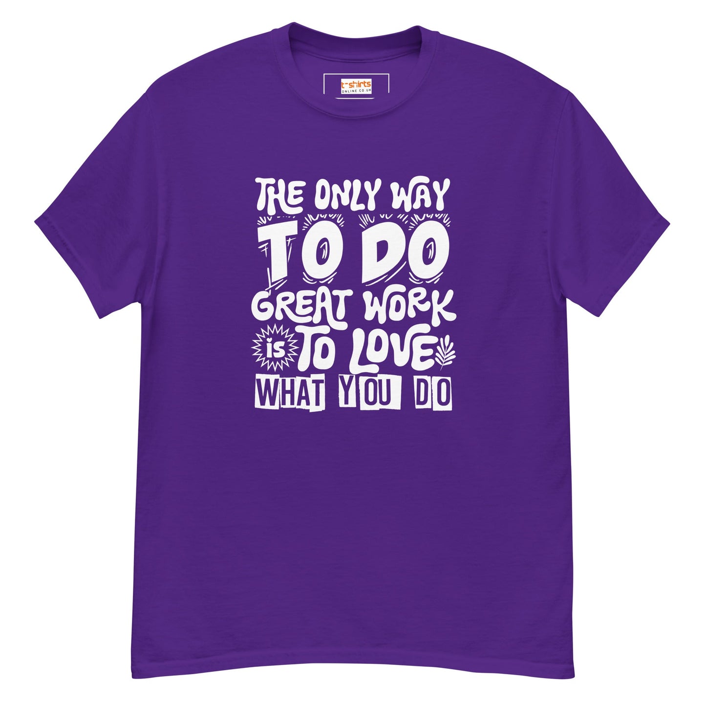 Motivational Slogan T-Shirt | Positive Message Tee - Purple - T-Shirts Online