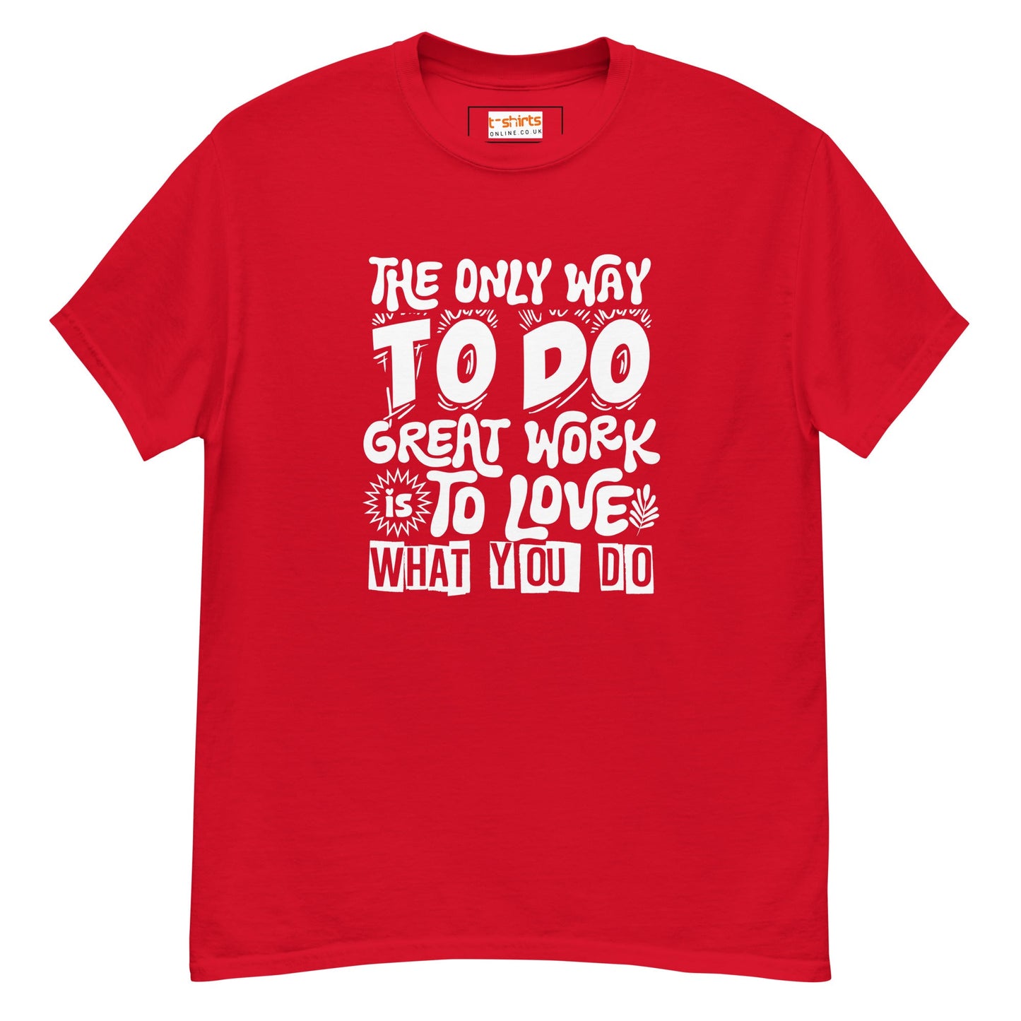 Motivational Slogan T-Shirt | Positive Message Tee - Red - T-Shirts Online