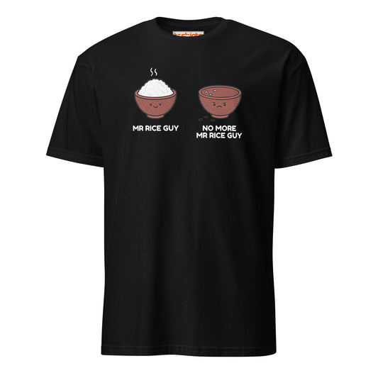 Mr Rice Guy Tee – Funny Food Pun Shirt - Black - T-Shirts Online