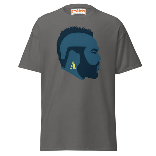 Mr. T Silhouette T-Shirt | Bold Retro Style Tee - Charcoal - T-Shirts Online