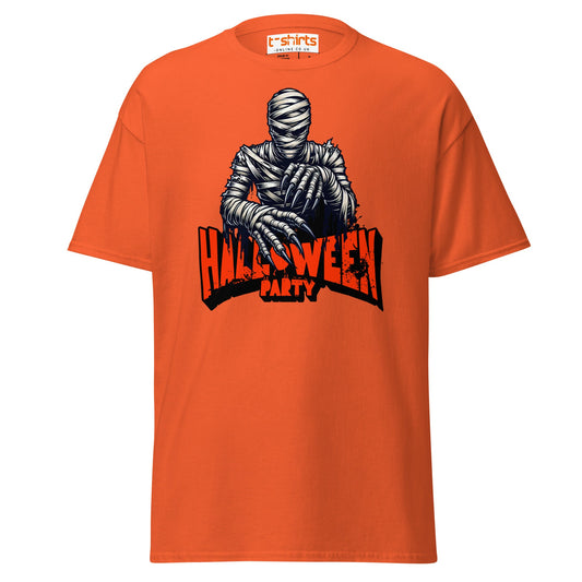 Mummy Halloween Party T-Shirt - Orange - T-Shirts Online