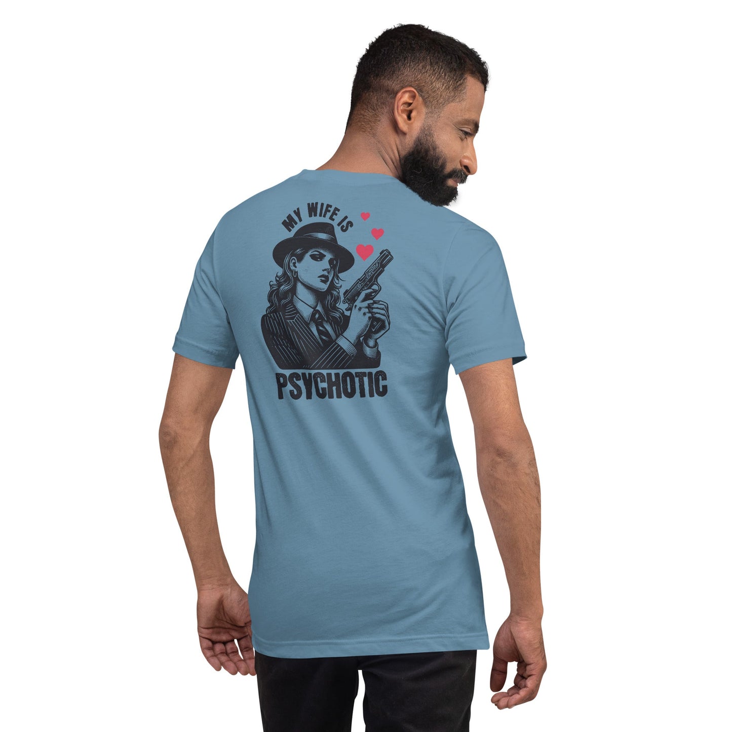My Wife is Psychotic T-Shirt - Soft Cream - T-Shirts Online