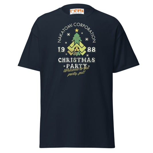 Nakatomi Christmas Party 1988 T-Shirt - Navy - T-Shirts Online