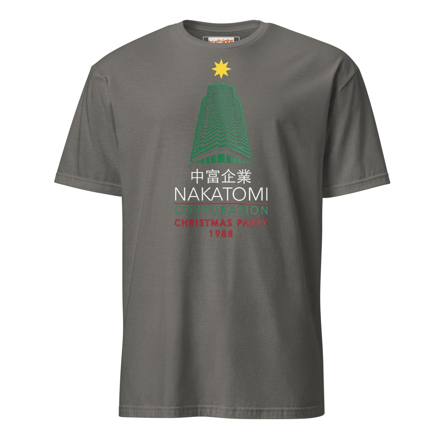 Nakatomi Christmas Party T-Shirt | Movie Homage Tee - Charcoal - T-Shirts Online