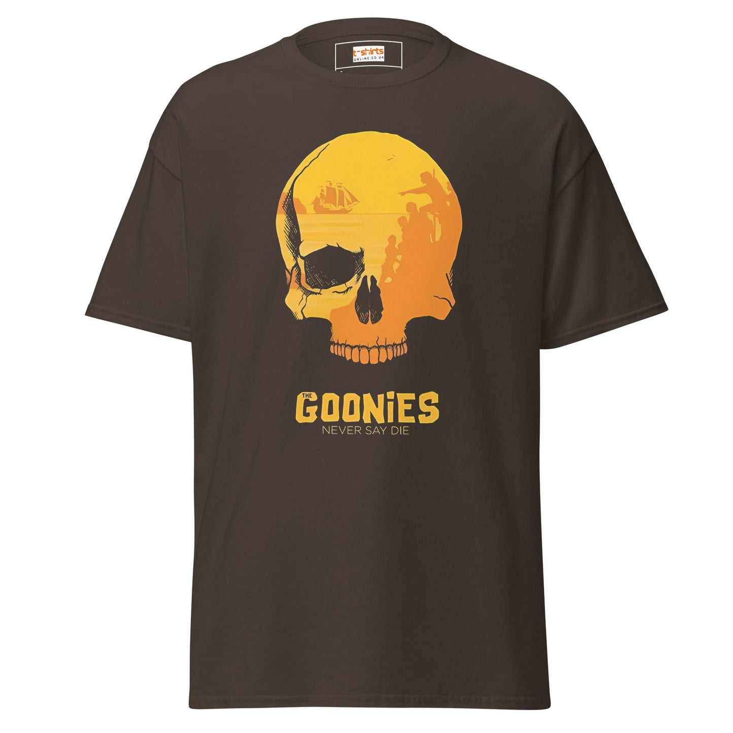 Never Say Die | Goonies T-Shirt - Dark Chocolate - T-Shirts Online