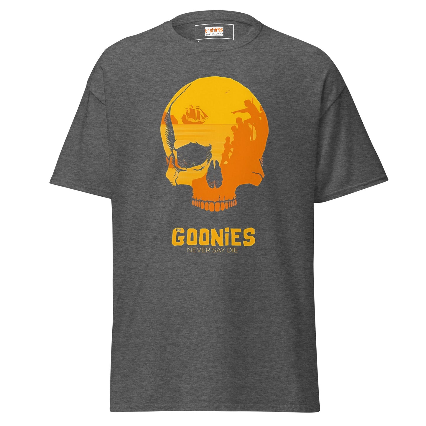 Never Say Die | Goonies T-Shirt - Dark Heather - T-Shirts Online