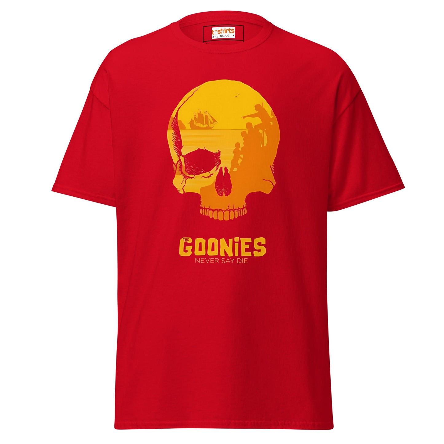 Never Say Die | Goonies T-Shirt - Red - T-Shirts Online