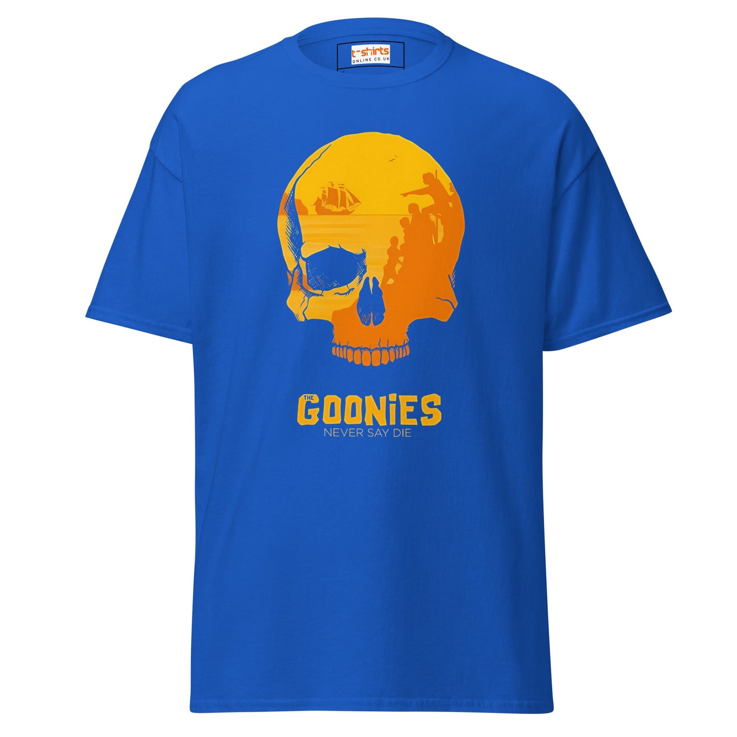 Never Say Die | Goonies T-Shirt - Royal - T-Shirts Online