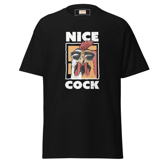 Nice Cock | Adult Humour T-Shirt - Black - T-Shirts Online