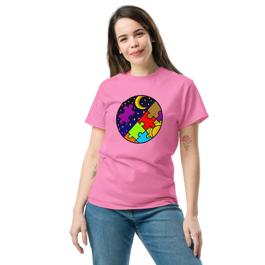 Night & Day | Abstract T-Shirt - Royal - T-Shirts Online