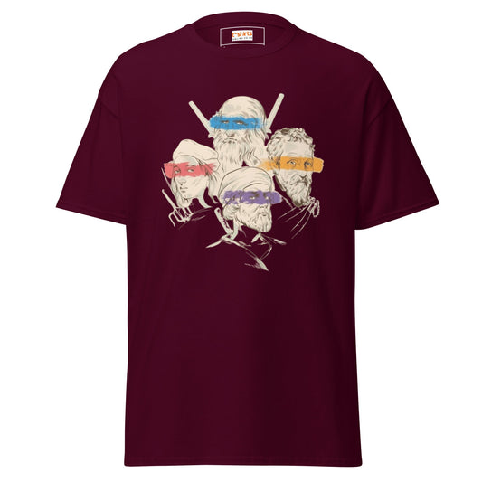 Ninja Artists | Unisex T-Shirt - Maroon - T-Shirts Online
