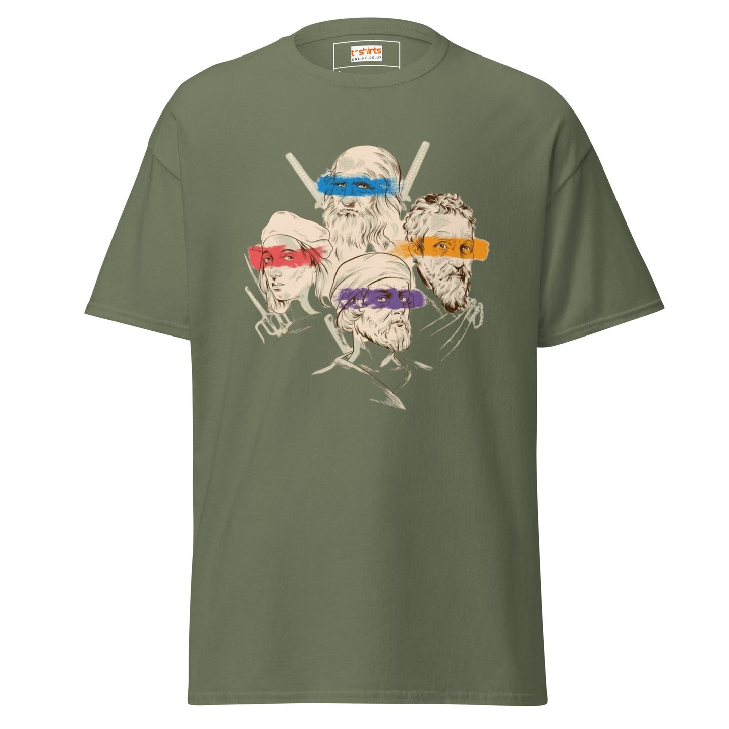 Ninja Artists | Unisex T-Shirt - Military Green - T-Shirts Online