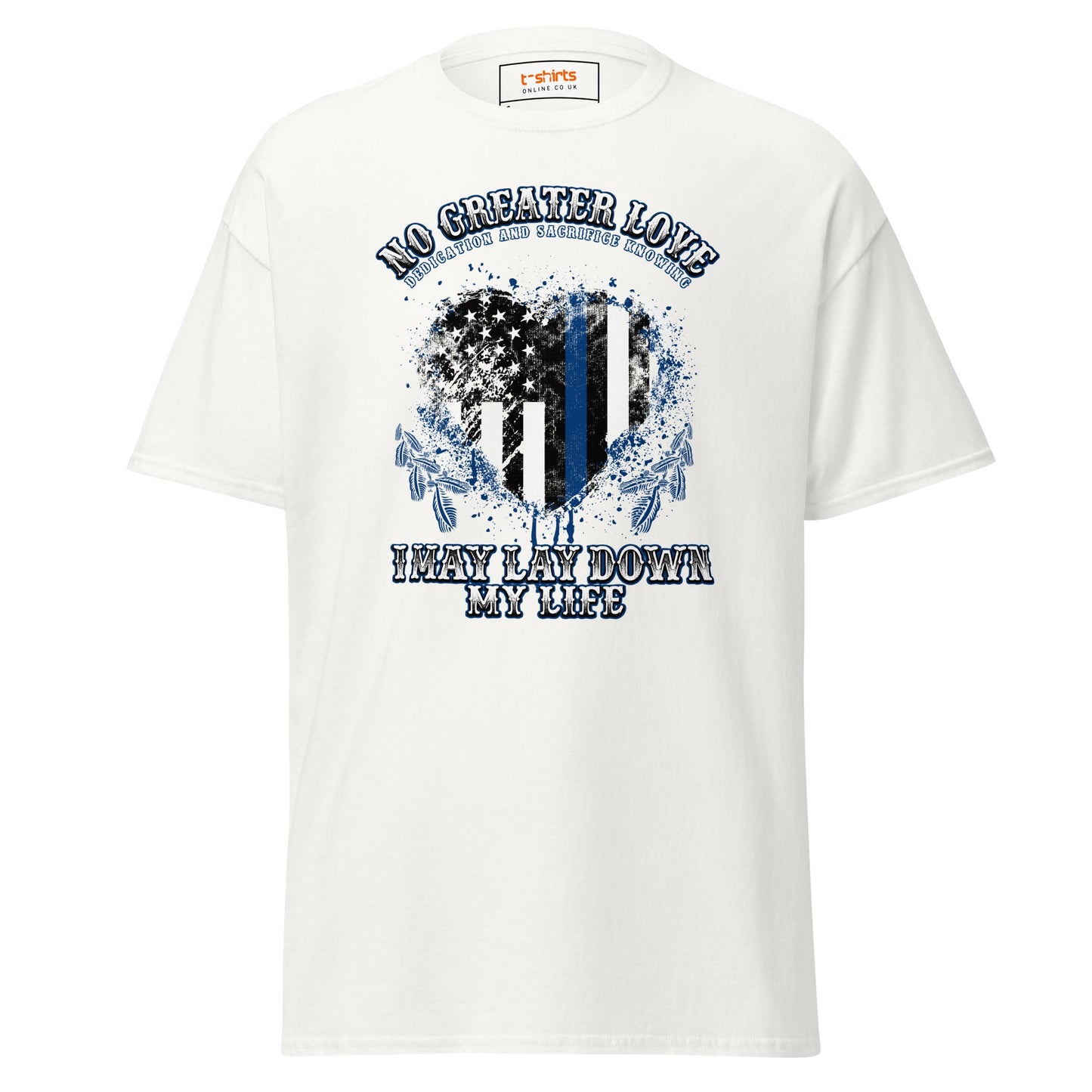 No Greater Love | Police T-Shirt - White - T-Shirts Online