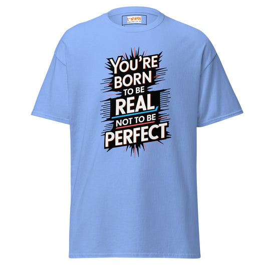 Not Perfect | Inspiring T Shirt - Carolina Blue - T-Shirts Online