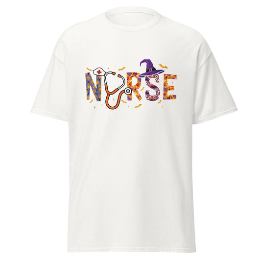 Nurse Halloween | Spooky Nurse T-Shirt - White - T-Shirts Online