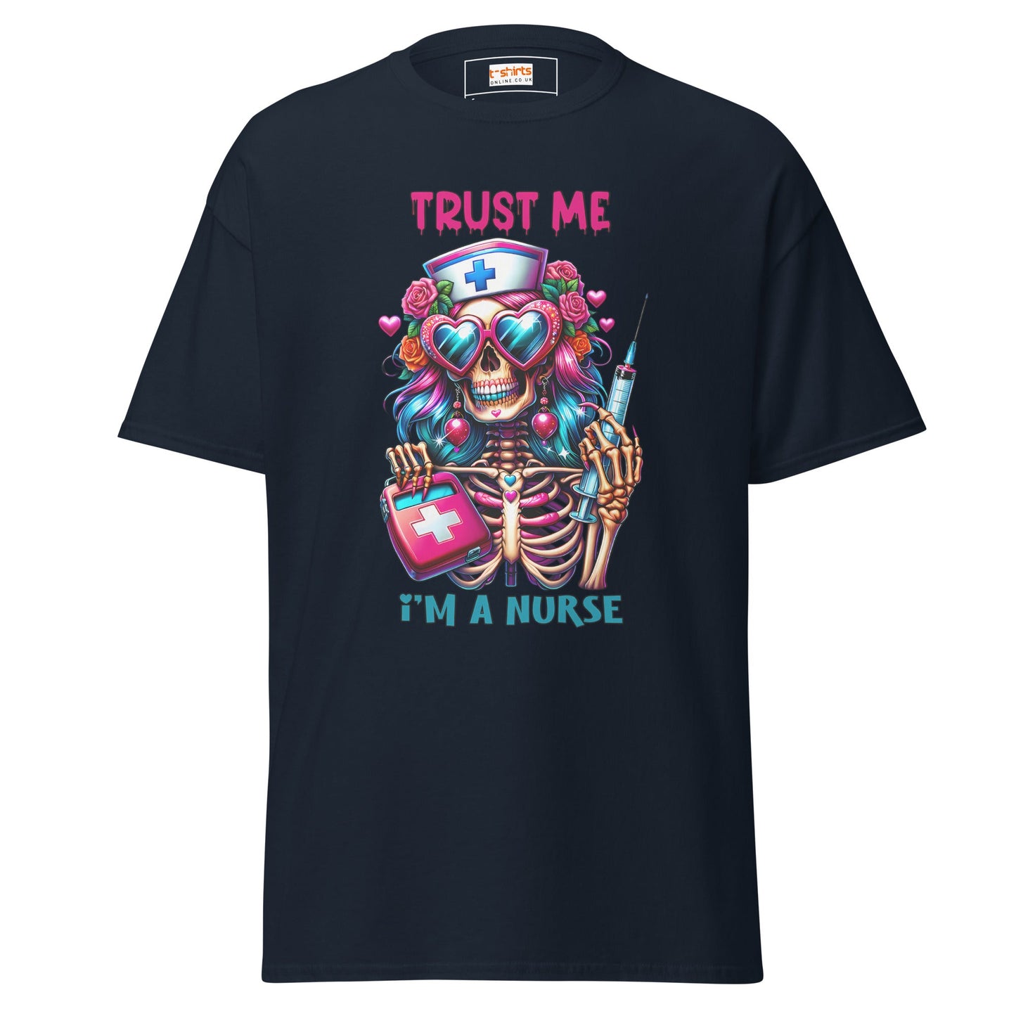 Nurse T-Shirt | Trust Me I'm a Nurse - Navy - T-Shirts Online
