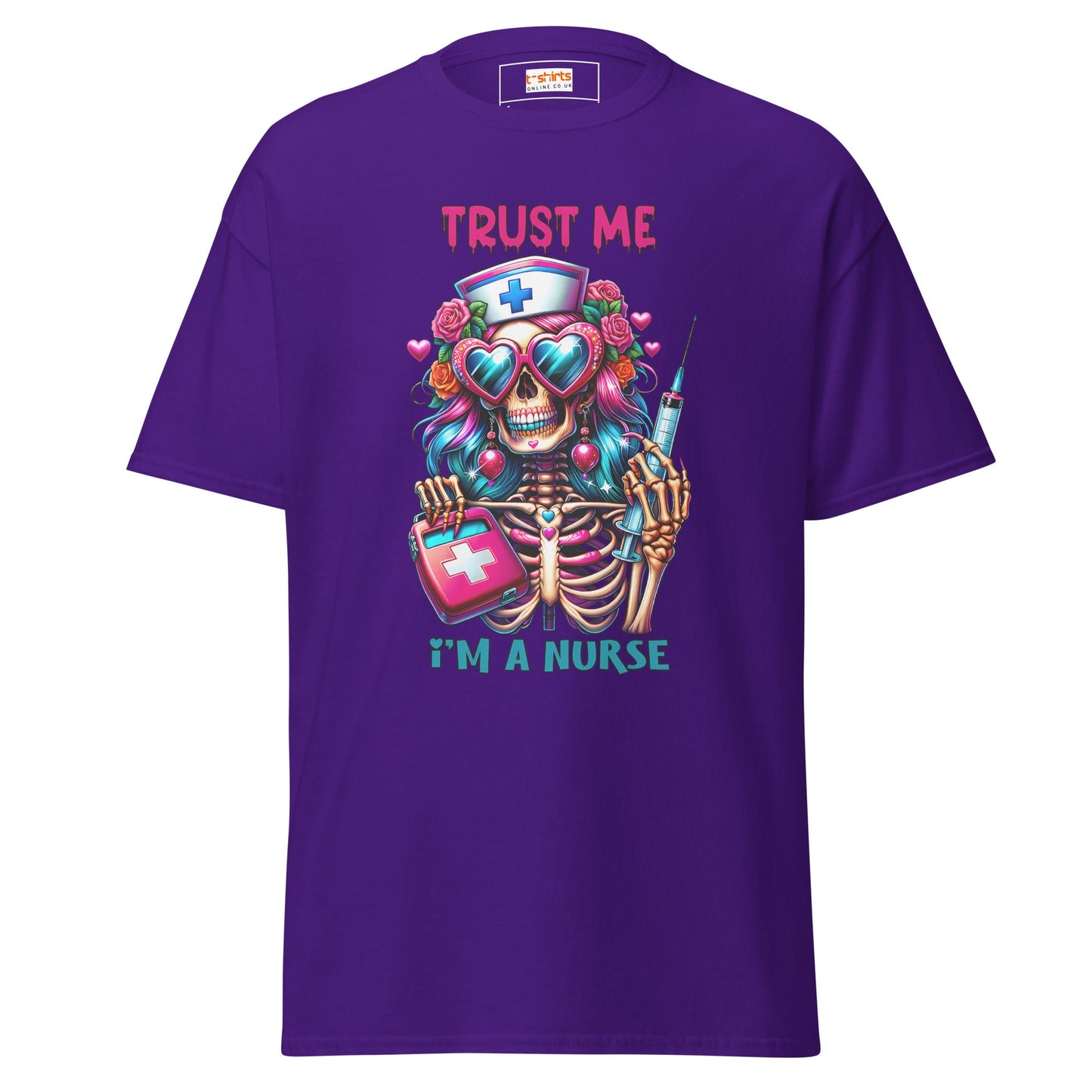 Nurse T-Shirt | Trust Me I'm a Nurse - Purple - T-Shirts Online