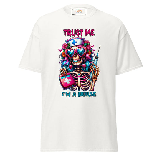 Nurse T-Shirt | Trust Me I'm a Nurse - White - T-Shirts Online
