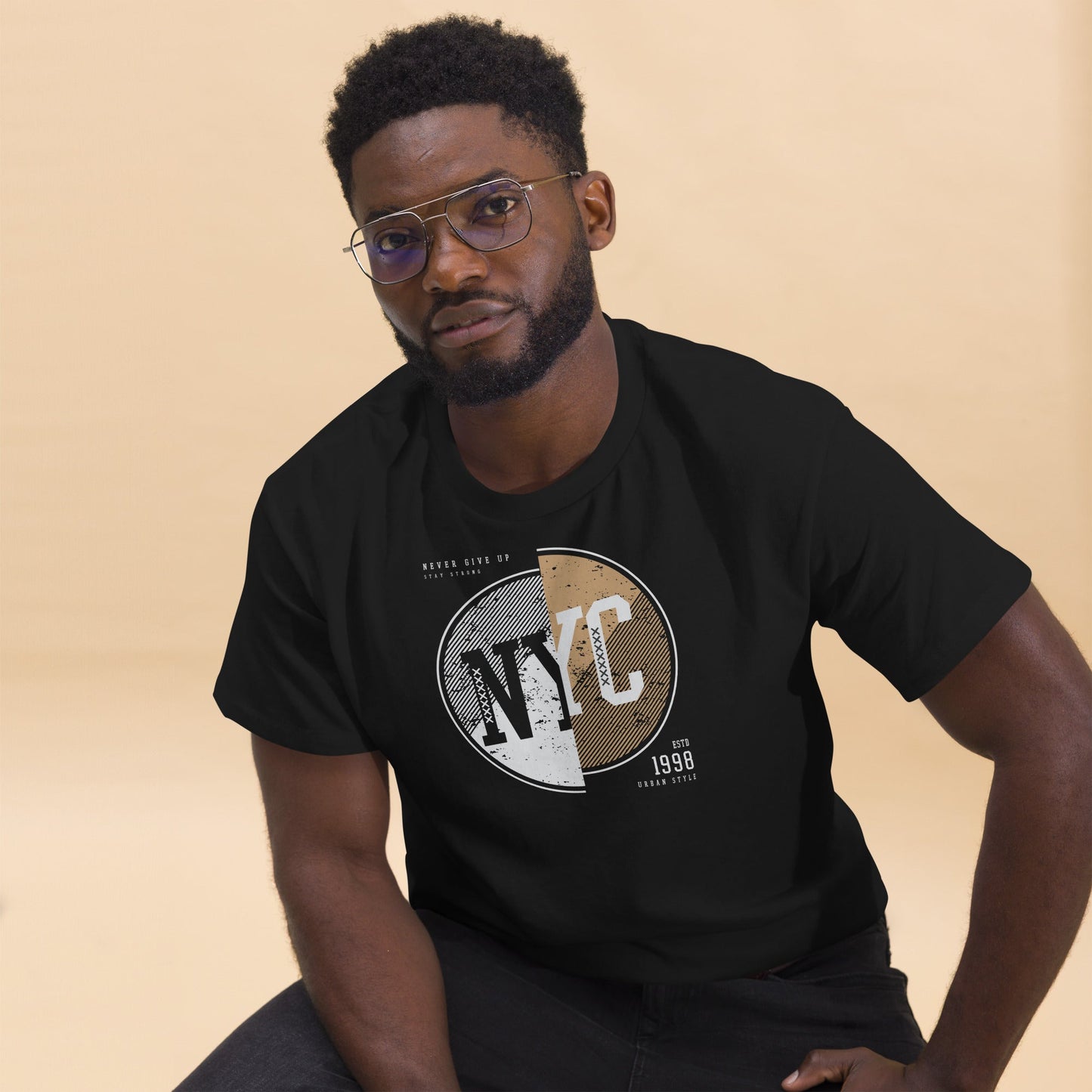 NYC | Men's T-Shirt - Black - T-Shirts Online