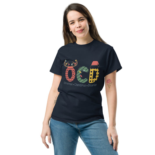 OCD Christmas | Christmas T-Shirt - White - T-Shirts Online