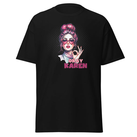 Okay Karen | Retro T-Shirt - Black - T-Shirts Online