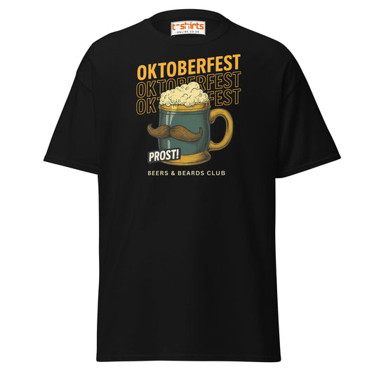 Oktoberfest Prost Beer Mug T-Shirt - Black - T-Shirts Online