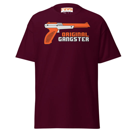 Original Gangster T-Shirt - Maroon - T-Shirts Online