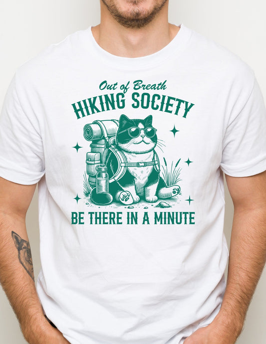Out of Breath T-Shirt | Hiking Camping Tee - Natural - T-Shirts Online