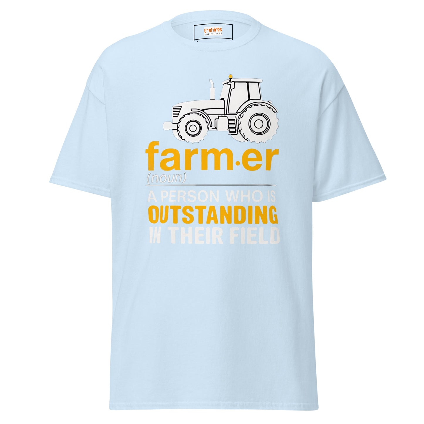 Outstanding Farmer | Farmer T-Shirt - Light Blue - T-Shirts Online