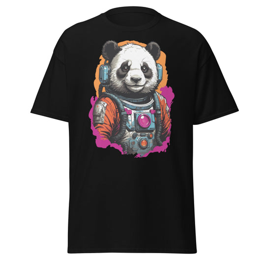 Panda Astronaut | Space T-Shirt - Black - T-Shirts Online