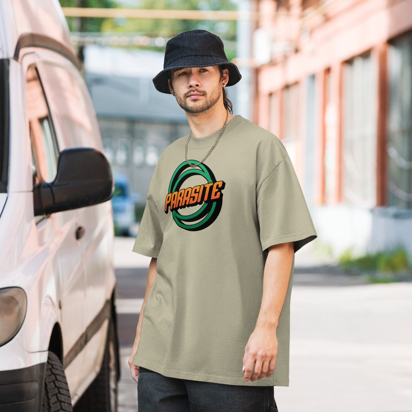 Parasite T-Shirt | Oversized Faded Tee - Faded Khaki - T-Shirts Online
