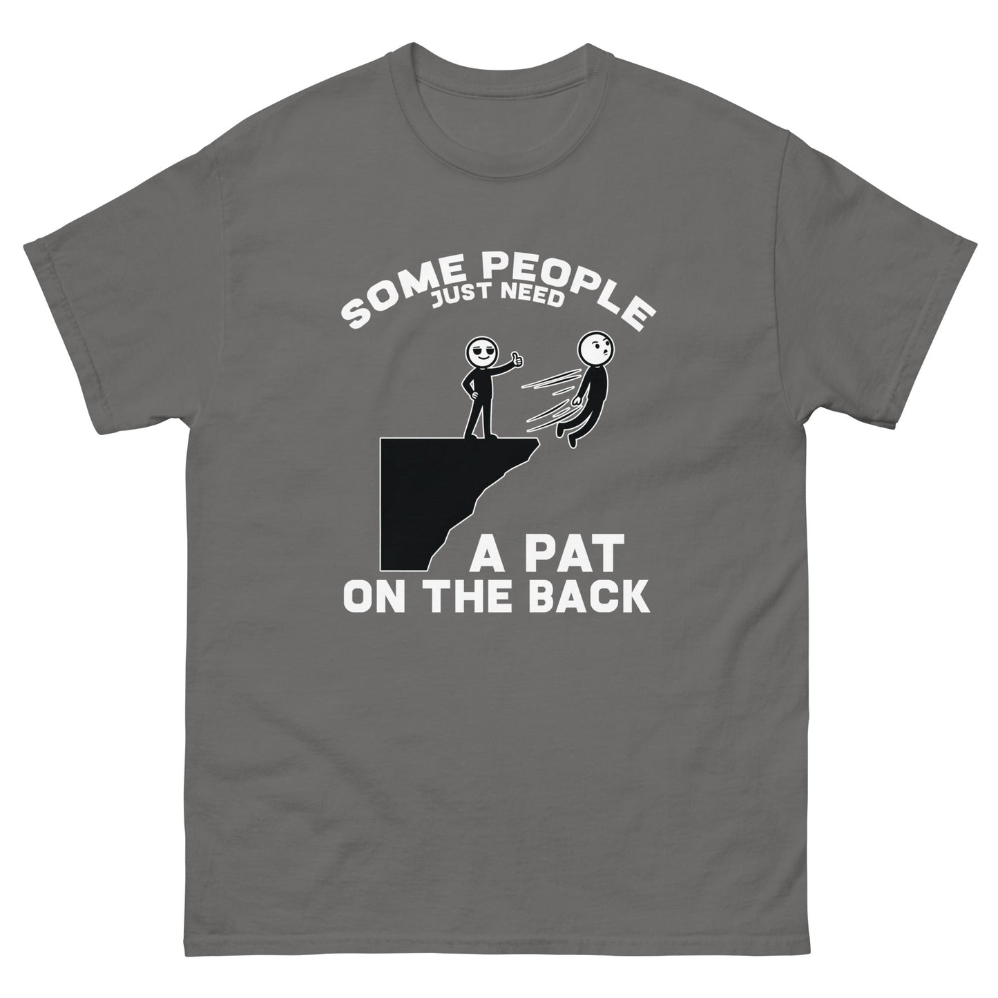 Pat on the Back | Unisex classic tee - Charcoal - T-Shirts Online