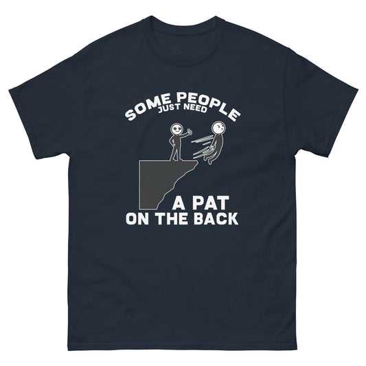 Pat on the Back | Unisex classic tee - Navy - T-Shirts Online