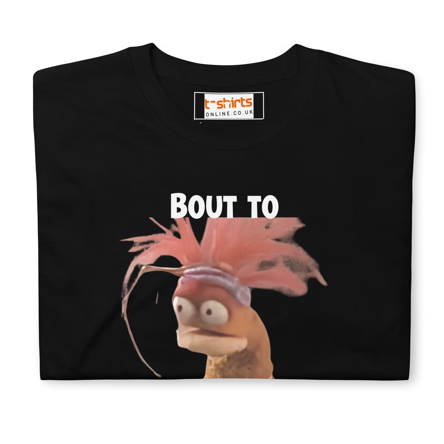 Pepe the King Prawn T-Shirt | Bout to Crash Out FR - Black - T-Shirts Online