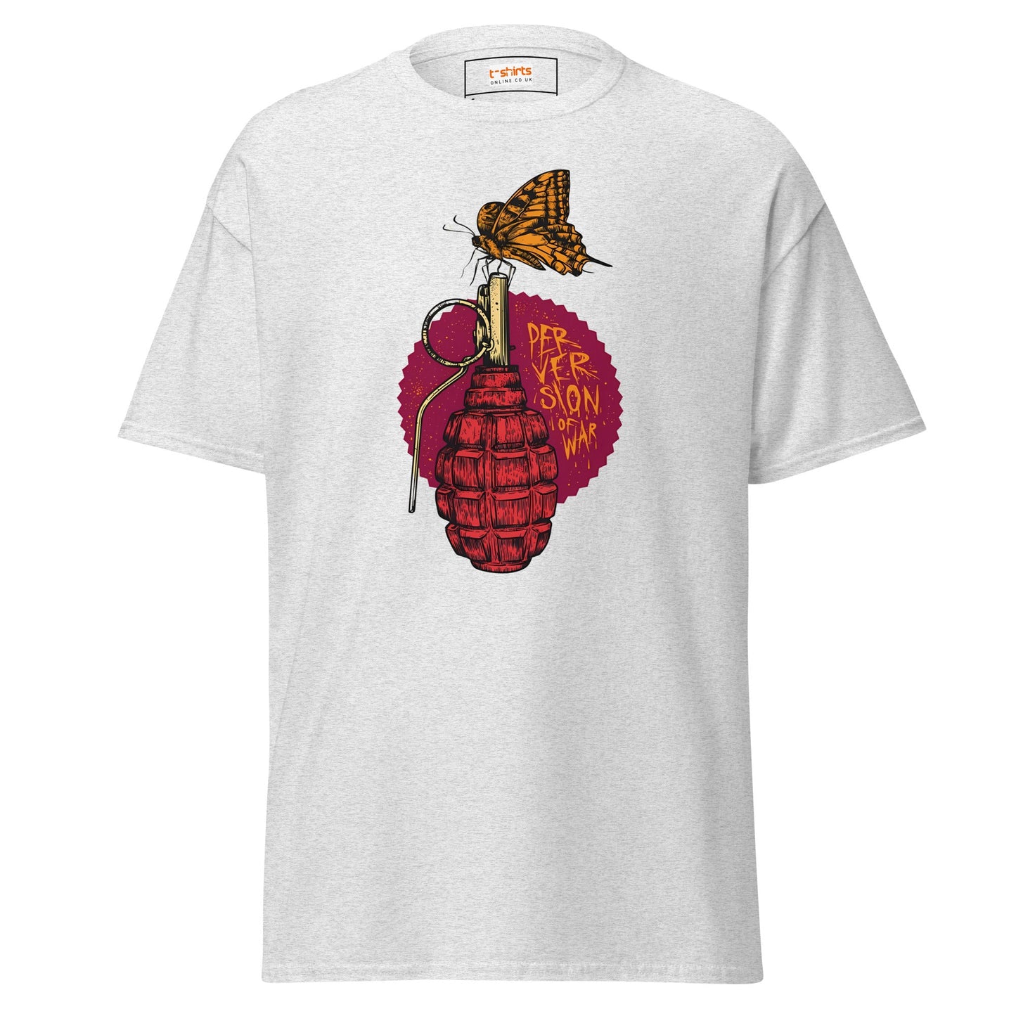 Perversion of War | Satire T-Shirt - Ash - T-Shirts Online