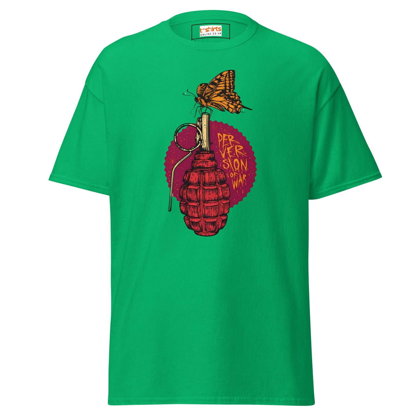 Perversion of War | Satire T-Shirt - Irish Green - T-Shirts Online