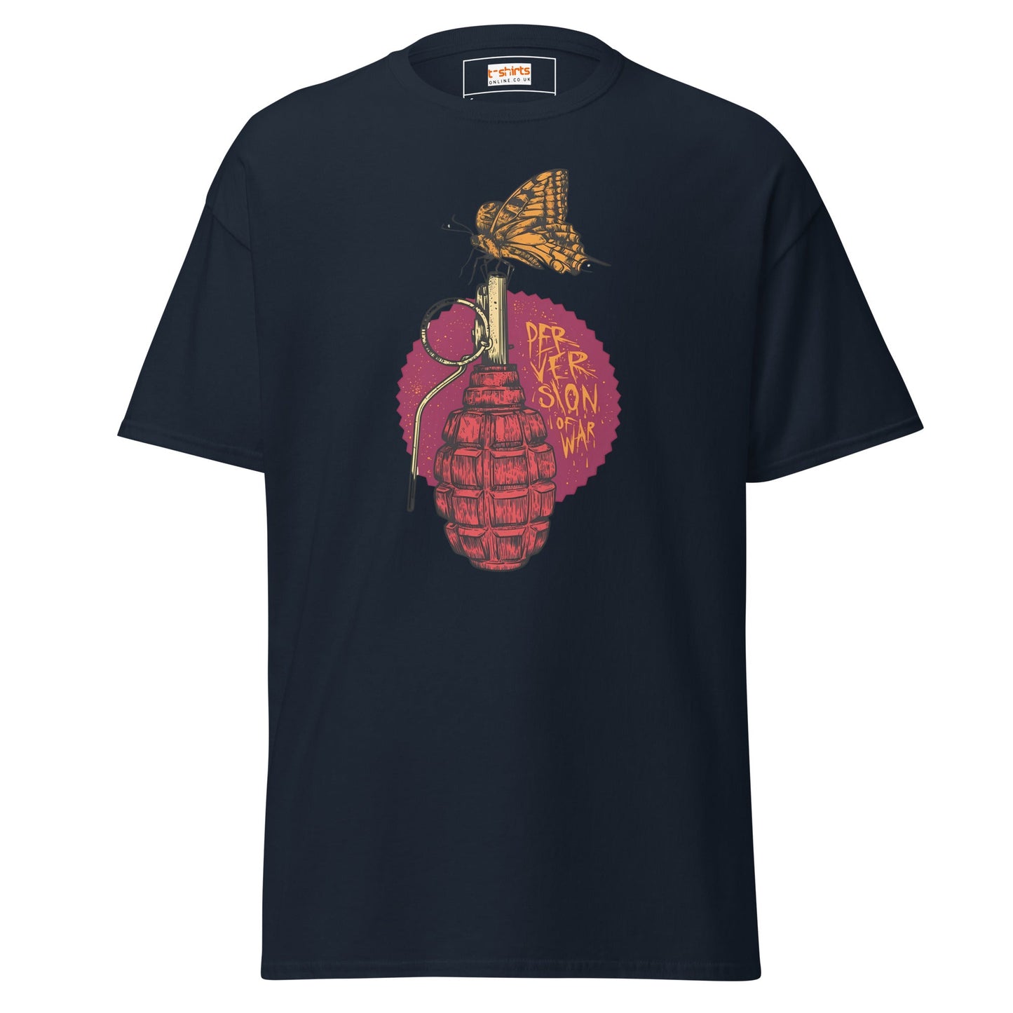Perversion of War | Satire T-Shirt - Navy - T-Shirts Online