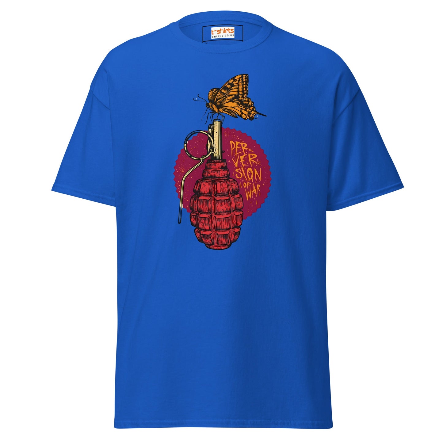 Perversion of War | Satire T-Shirt - Royal - T-Shirts Online