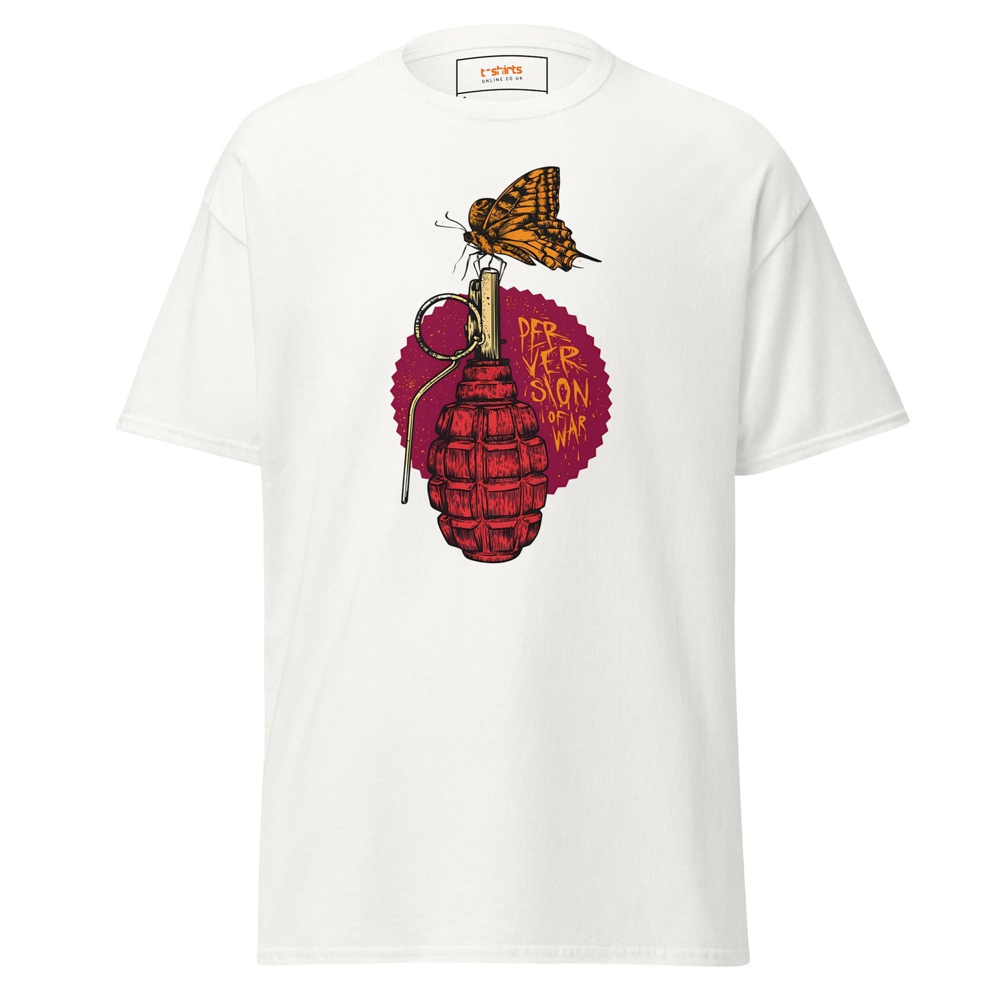 Perversion of War | Satire T-Shirt - White - T-Shirts Online