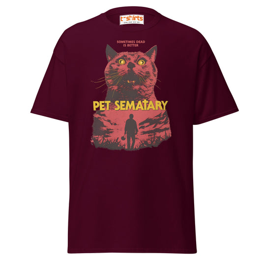 Pet Sematary T-Shirt - Maroon - T-Shirts Online