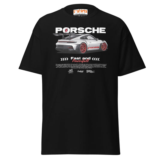 Porsche GT3 RS T-Shirt | Fast & Powerful Car Tee - Black - T-Shirts Online