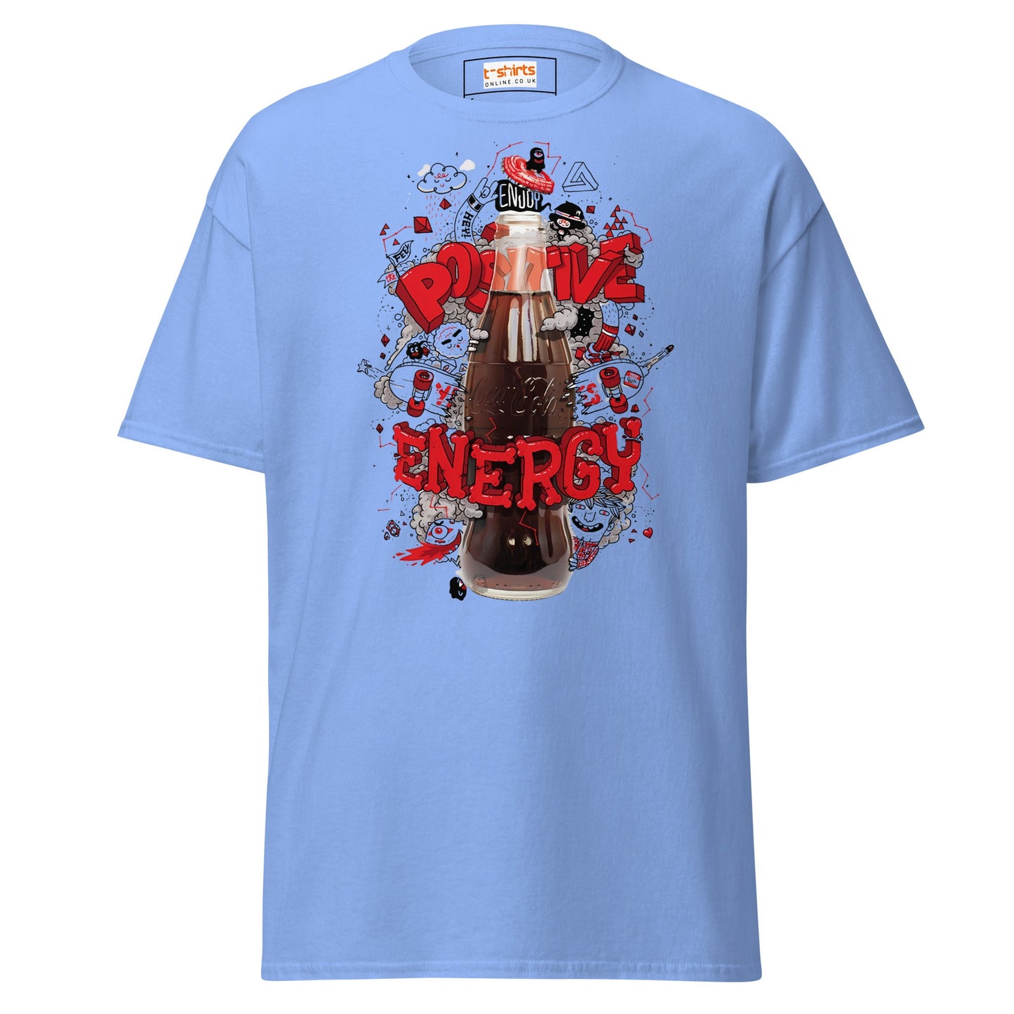 Positive Energy | Positivity T-Shirt - Carolina Blue - T-Shirts Online